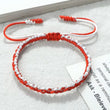 Load image into Gallery viewer, Red &amp; White Woven Bracelets
