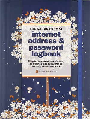 Large Format Internet Address & Password Logbook