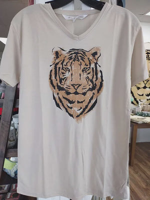 Tiger V-Neck T-Shirt