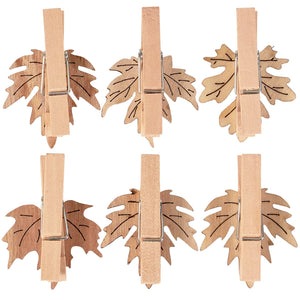 Fall Leaf Place Card Holder Set