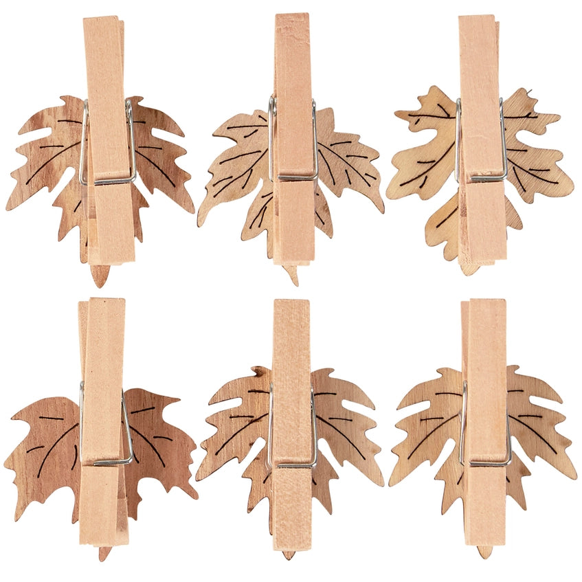 Fall Leaf Place Card Holder Set