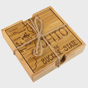 Ohio Puzzle Coaster Set with Case