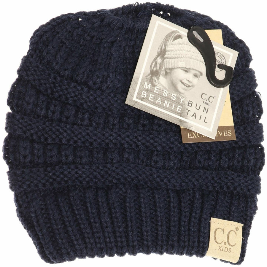 Kids Solid Classic Cc Beanie Tail