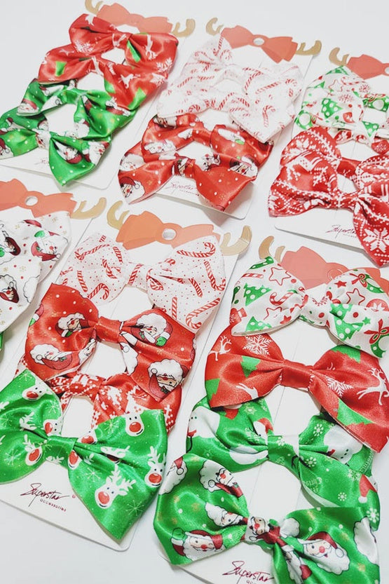 4-piece Christmas Bow Set