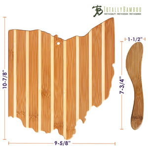 Ohio Shaped Charcuterie Board Set