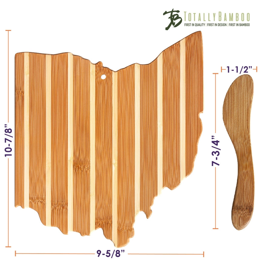 Ohio Shaped Charcuterie Board Set