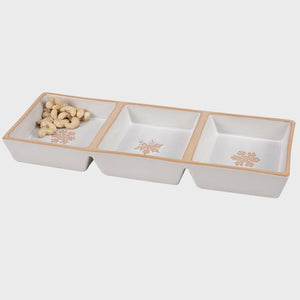 Snowflakes Tidbit Tray