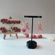 Load image into Gallery viewer, Breast Cancer Pink Ribbon Earrings
