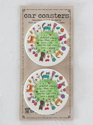 Boho Car Coasters Set of 2