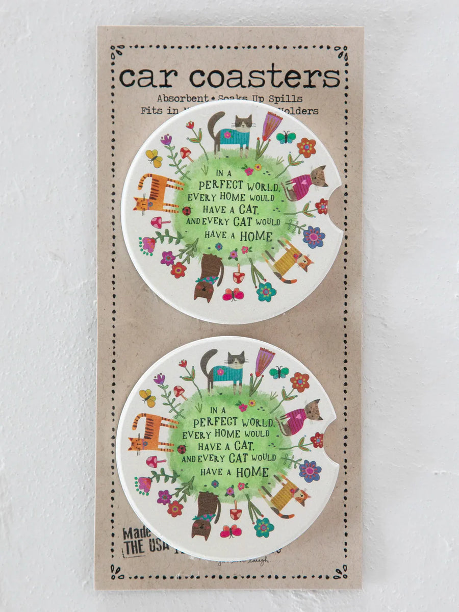 Boho Car Coasters Set of 2