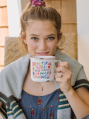 Beautiful Girl Camp Coffee Mug