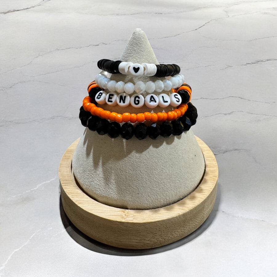 Bengals Beaded Bracelets