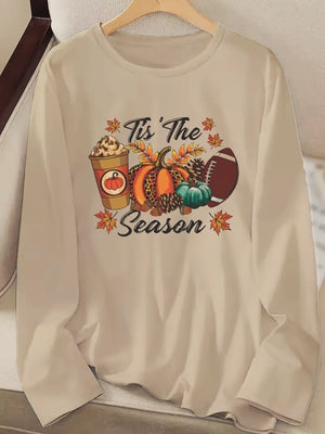 Tis The Season Football & Pumpkin Top