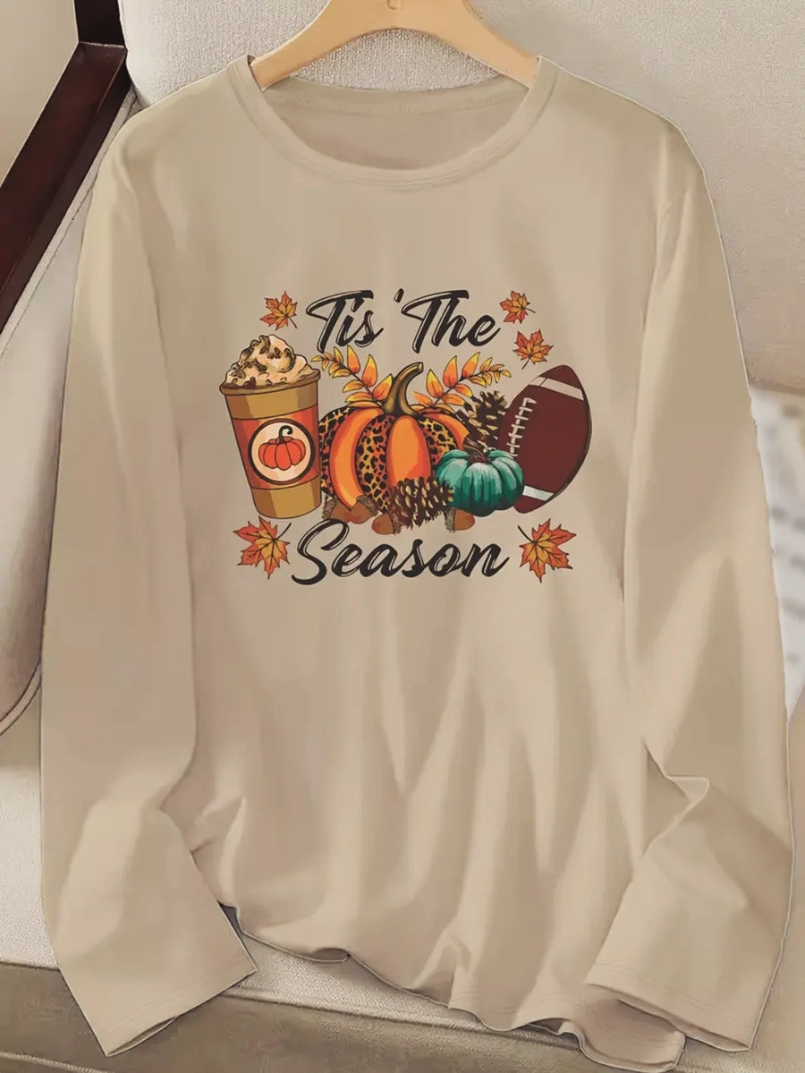 Tis The Season Football & Pumpkin Top