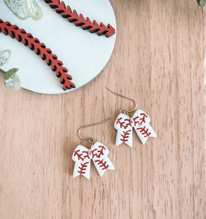Baseball Bow Dangles