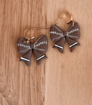 Football Bow Dangles