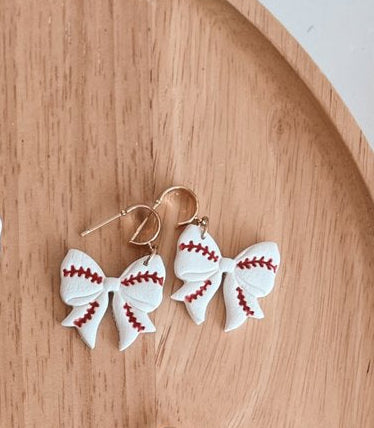 Baseball Bow Dangles