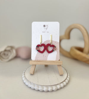 Floral Heart Dangles