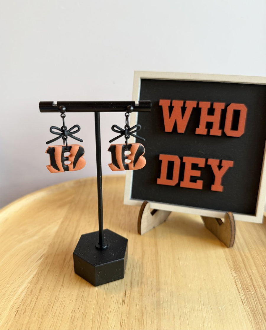 Bengals B & Black Bows
