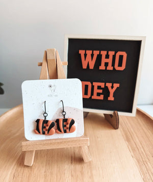Bengals "B" Earrings