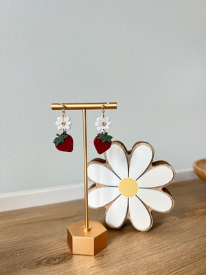 Daisy & Strawberry Dangles