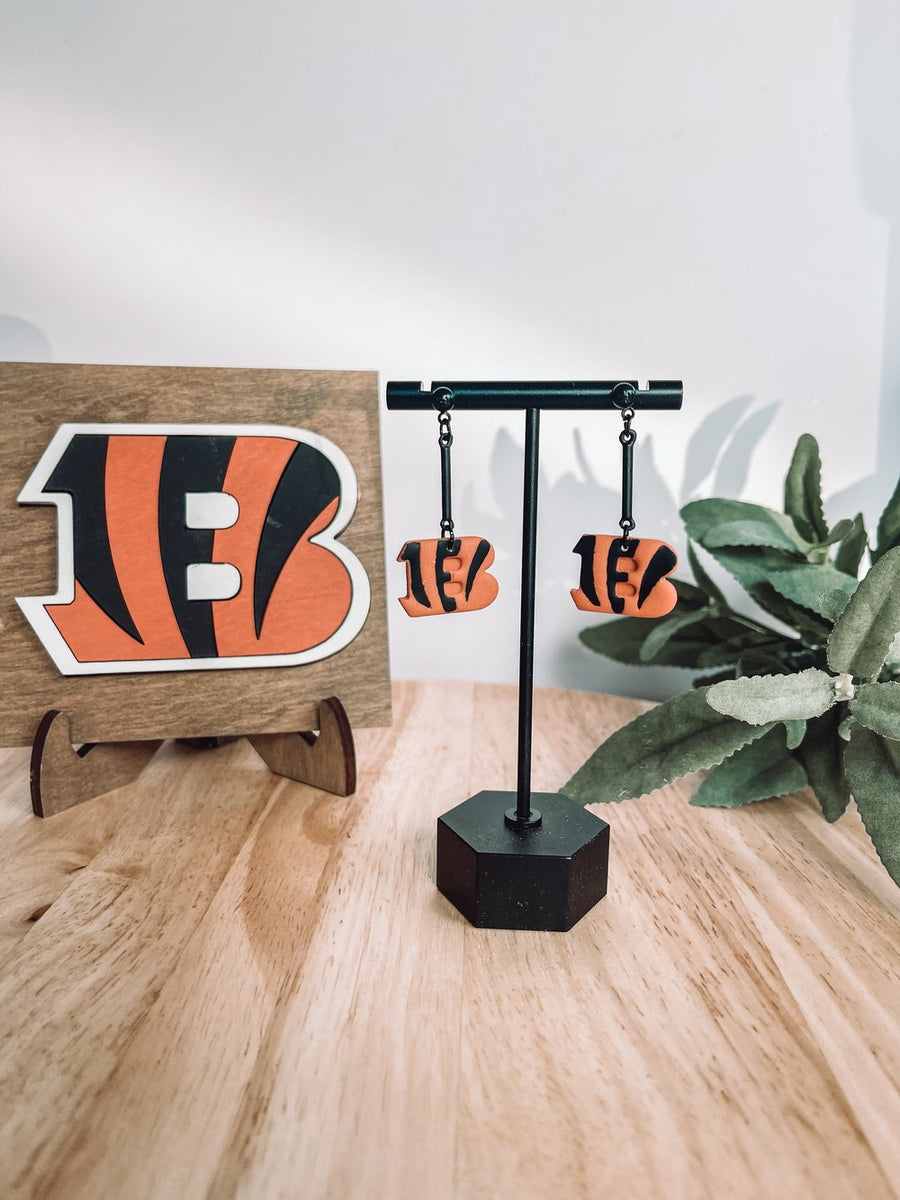 Bengals "B" Earrings