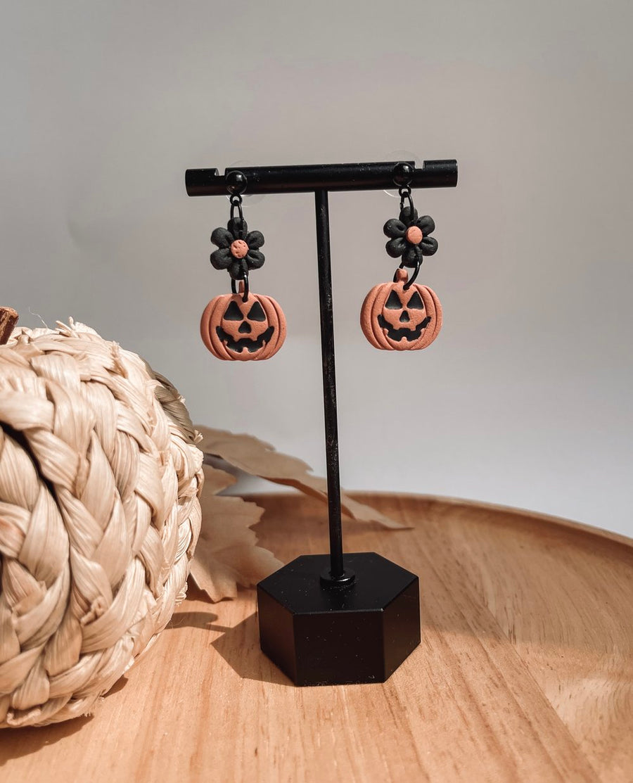 Floral Jack O' Lantern Dangles
