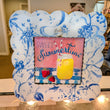 Load image into Gallery viewer, Blue Chinoiserie Scallop Display Board
