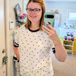 Load image into Gallery viewer, Polka Dot Ringer T-Shirt
