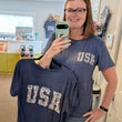 Load image into Gallery viewer, USA Floral Double-Sided Tee
