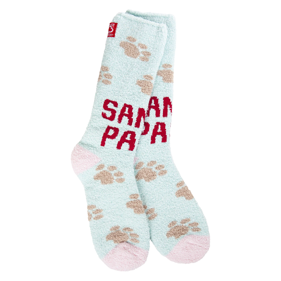 Holiday Christmas Cozy Crew Tall Sleep Socks