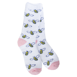 Cozy Fun Print Crew Socks