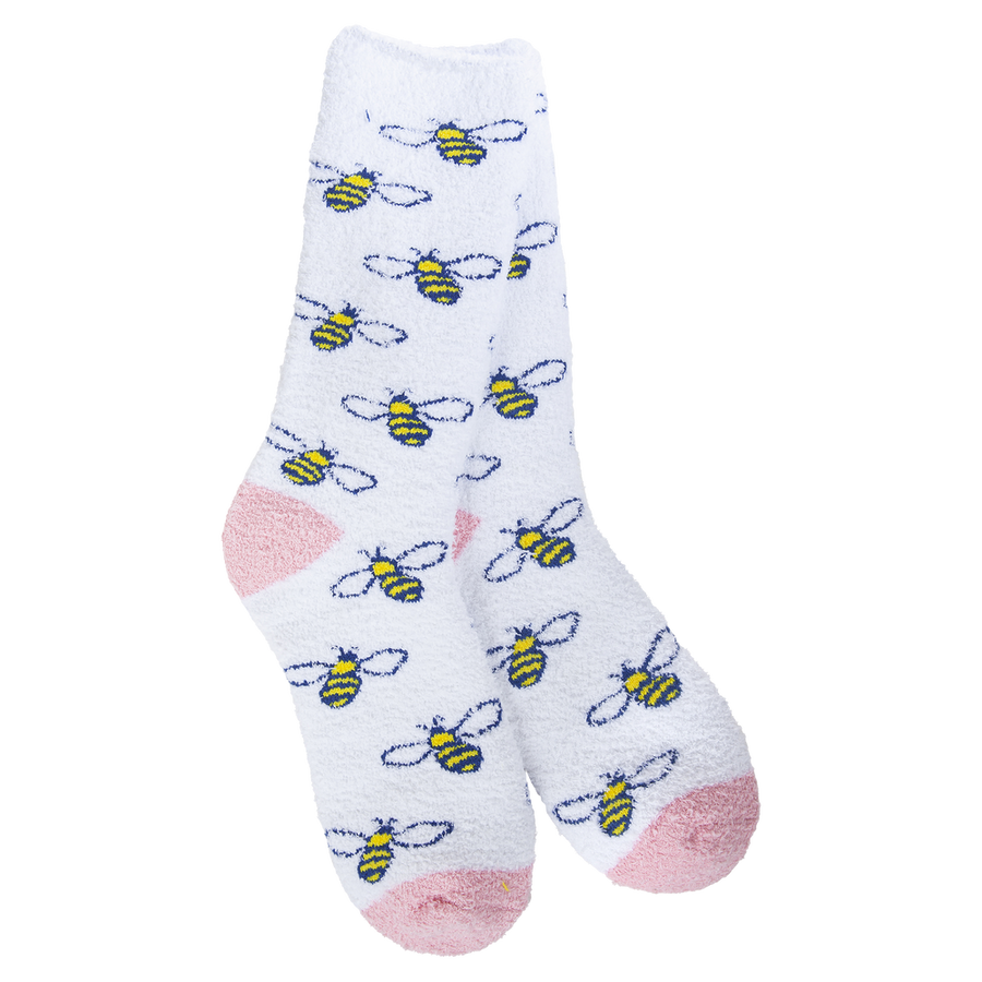 Cozy Fun Print Crew Socks