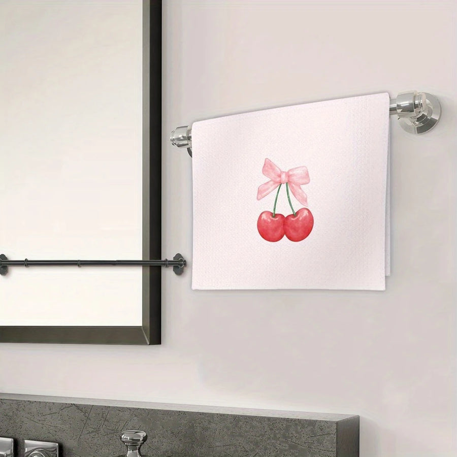 Cherry Bow Towels