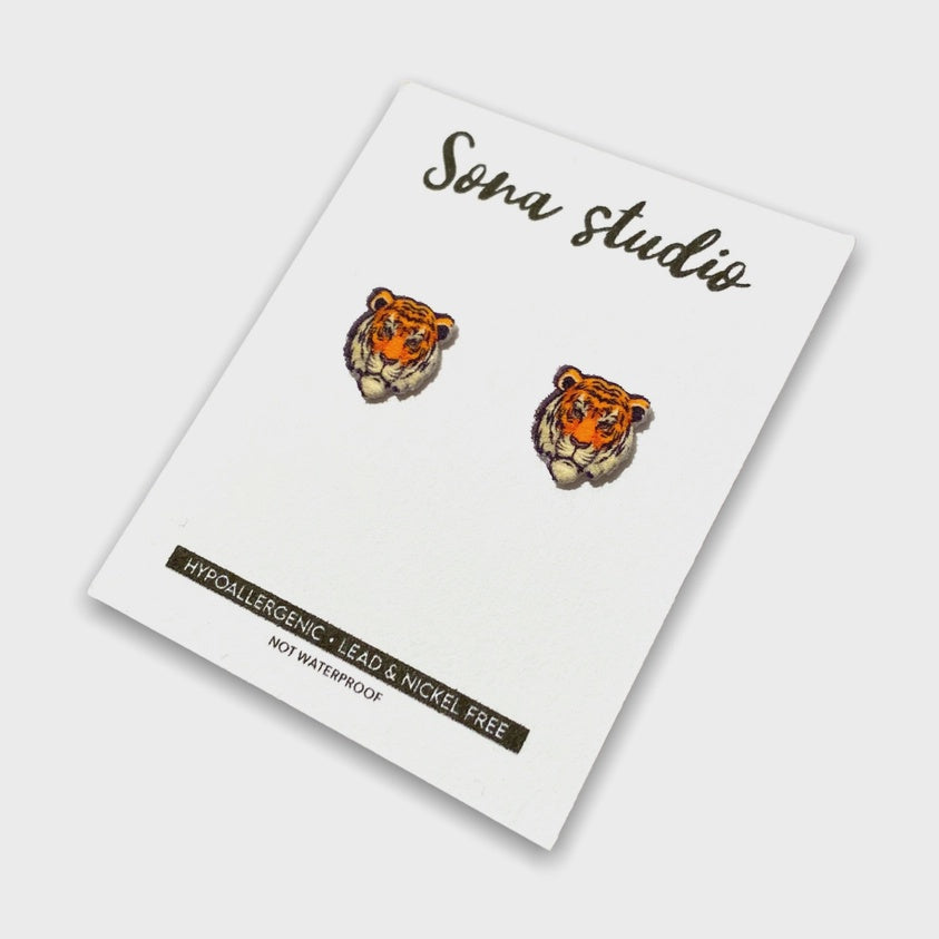 Tiger Earrings