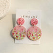 Load image into Gallery viewer, Colorful Floral Earrings
