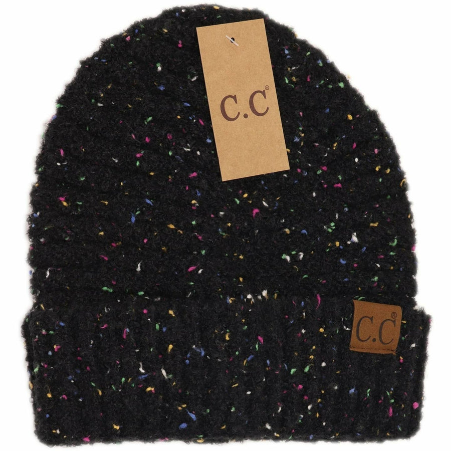 Confetti Boucle Knit Cuff Beanie