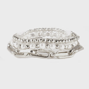 Ming Silver Pearl Bracelet