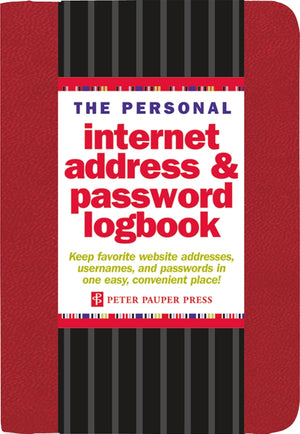 Personal Password Organizer Book