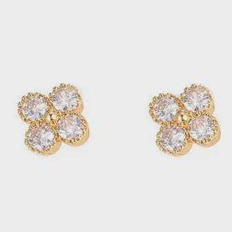 Nikki Gold Stud Earrings