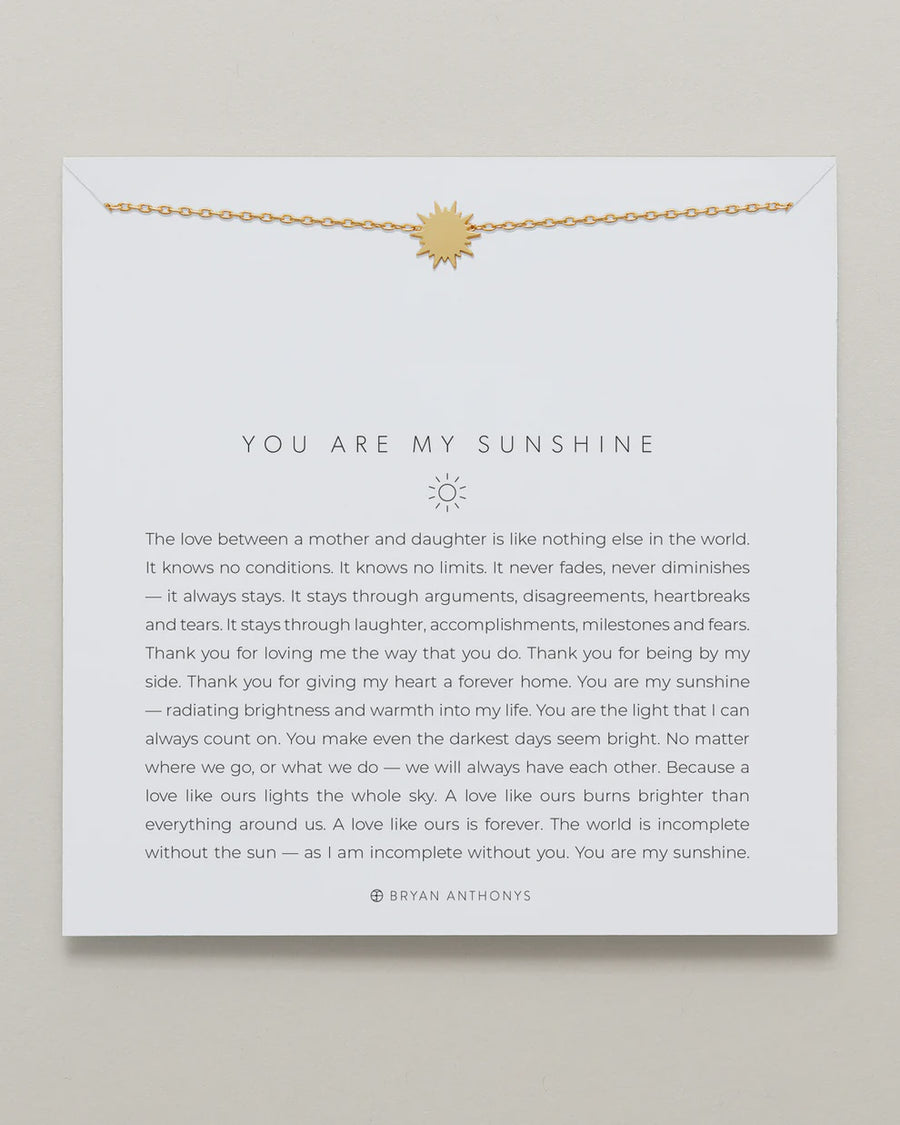 You Are My Sunshine Icon Necklace