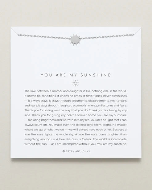 You Are My Sunshine Icon Necklace