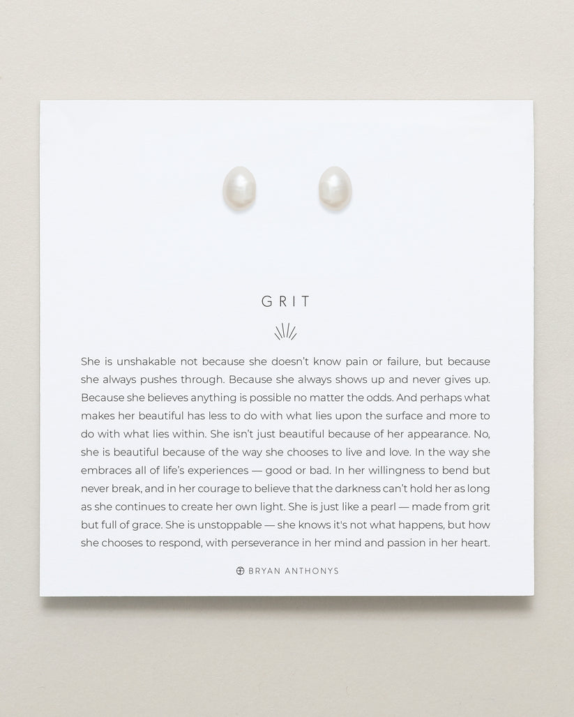 Grit Pearl Earrings