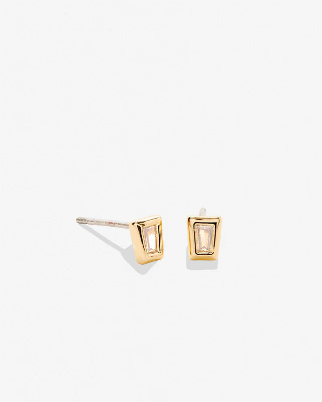 Mom Baguette Stud Earrings