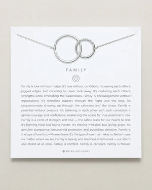 Family Interlocking Circles Necklace