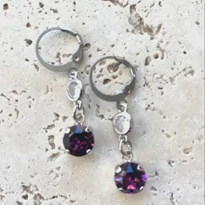 Amethyst Crystal Earrings