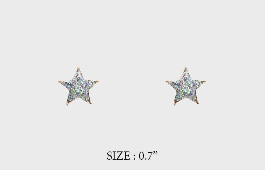 Texas Crystal Star Earrings