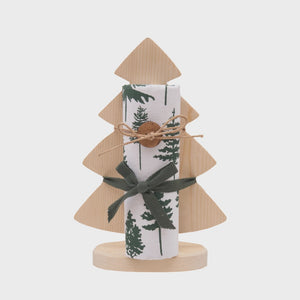 Wooden Tree & Towel Set