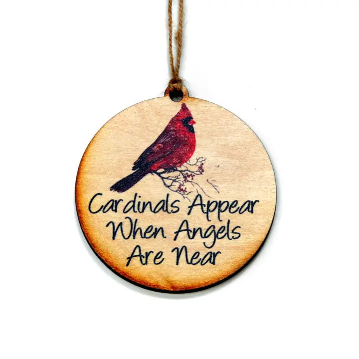 Wooden Cardinal Ornament
