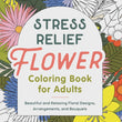 Load image into Gallery viewer, Stress Relief Flower Coloring Book For Adults
